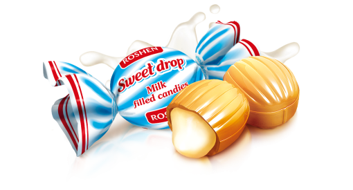 Dropsuri cu Lapte si Caramel Sweet Drop 1kg Roshen
