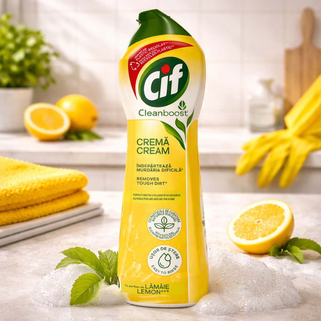 Cif Crema Curatare Lemon 300ml