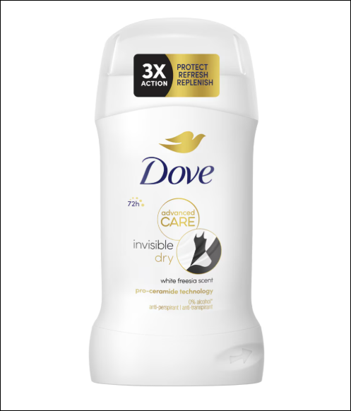 Deodorant Stick Dove Dama 40ml Invisible