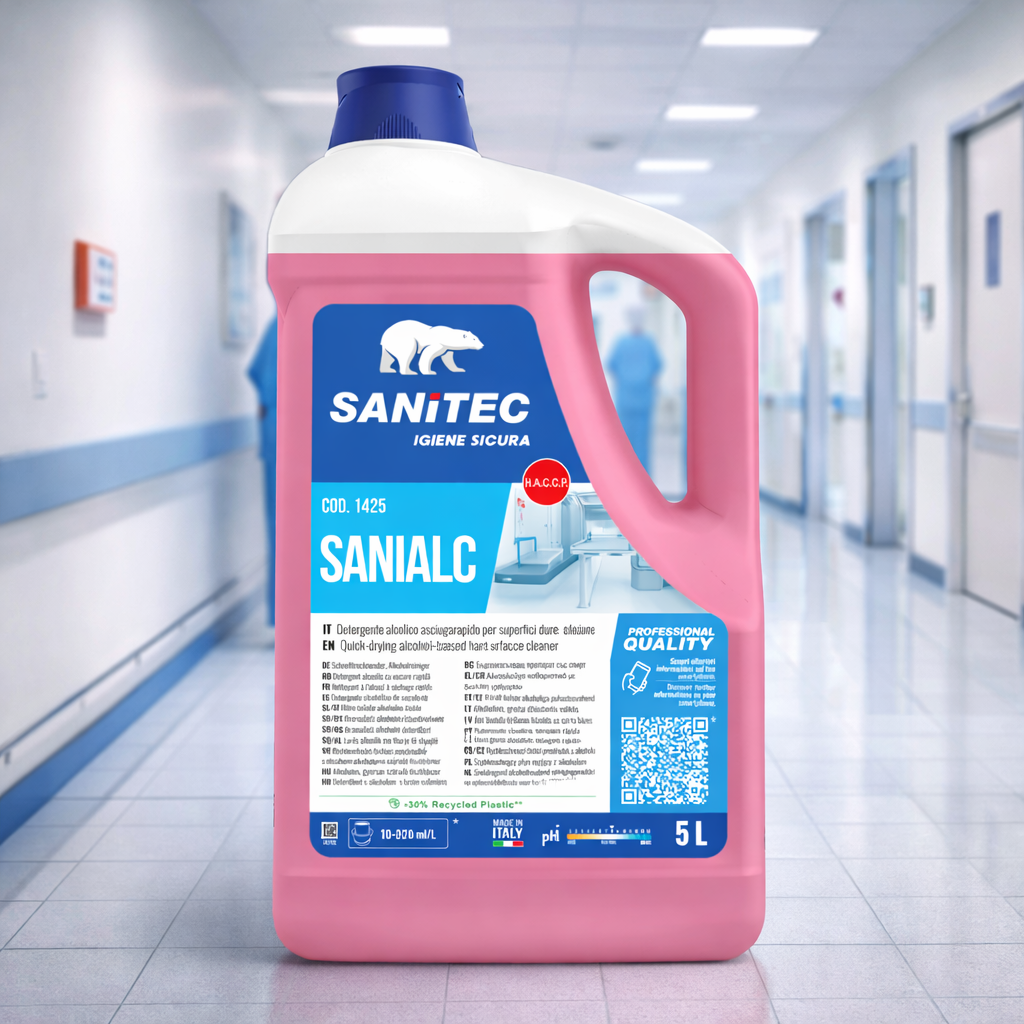 Detergent Pentru Pardoseli cu Uscare Rapida Sanitec Sanialc 5L Cod 1425