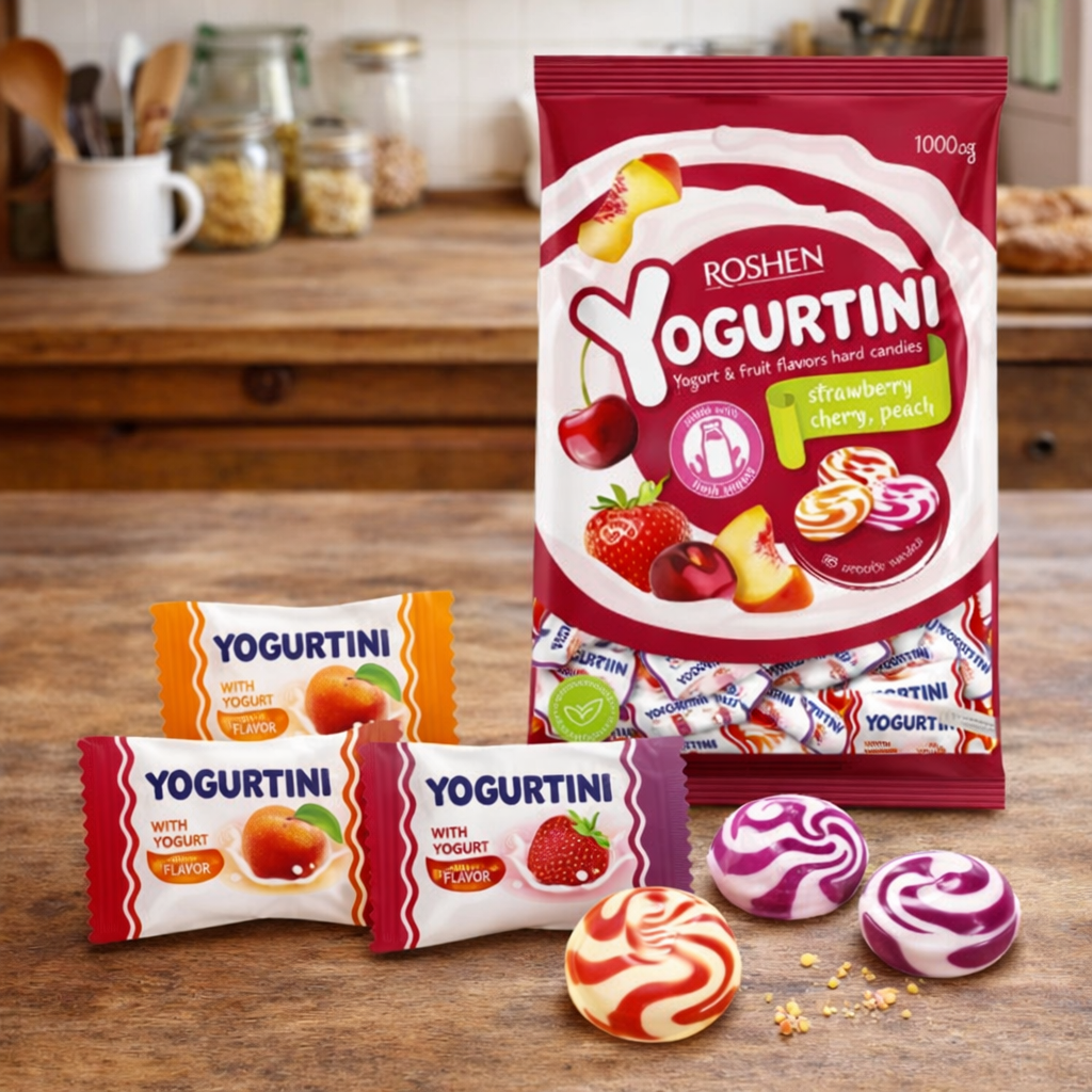 Bomboane Drops Yogurtini  Roshen 1kg