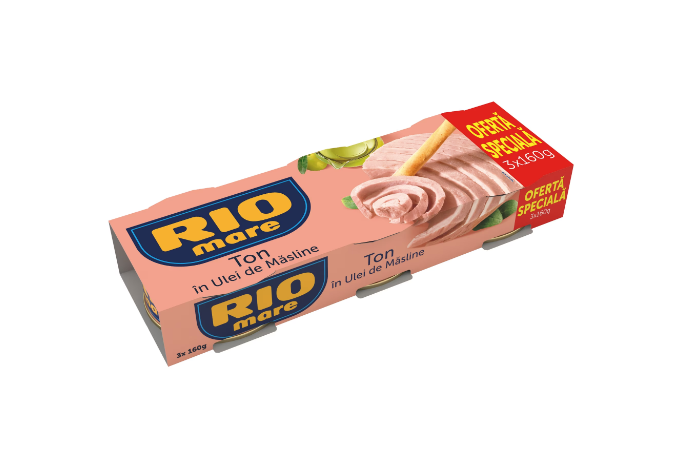 Ton Ulei Masline 3x160g Rio Mare