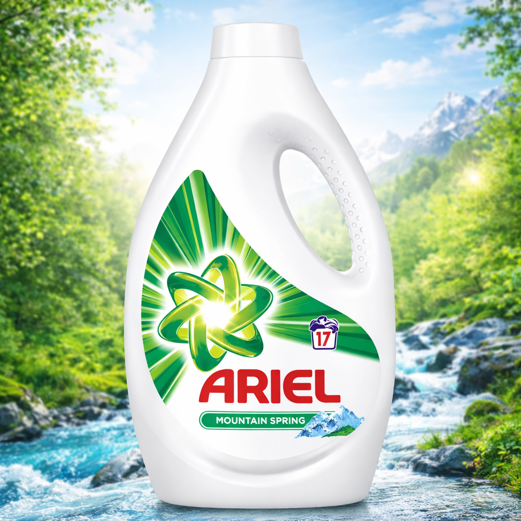 Detergent Rufe Ariel Lichid 850ml Mountain Spring