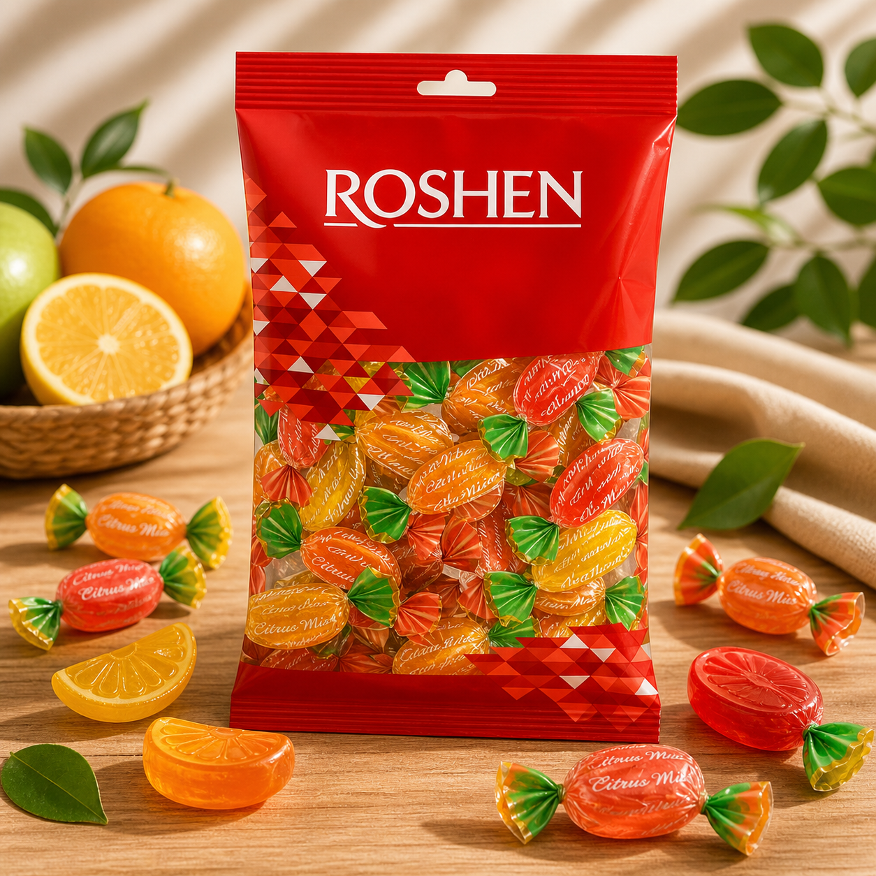 Dropsuri Fructe Citrus Mix 1Kg Roshen