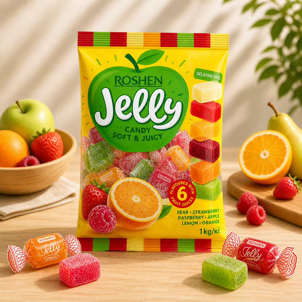 Jeleuri Asortate Jelly 1Kg Roshen