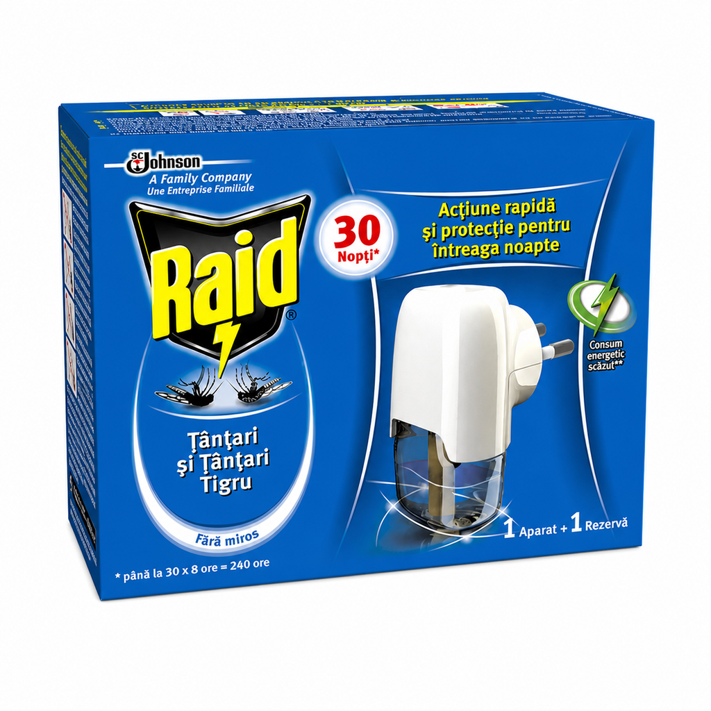 Raid Aparat Lichid Si Rezerva 21ml 30 Nopti