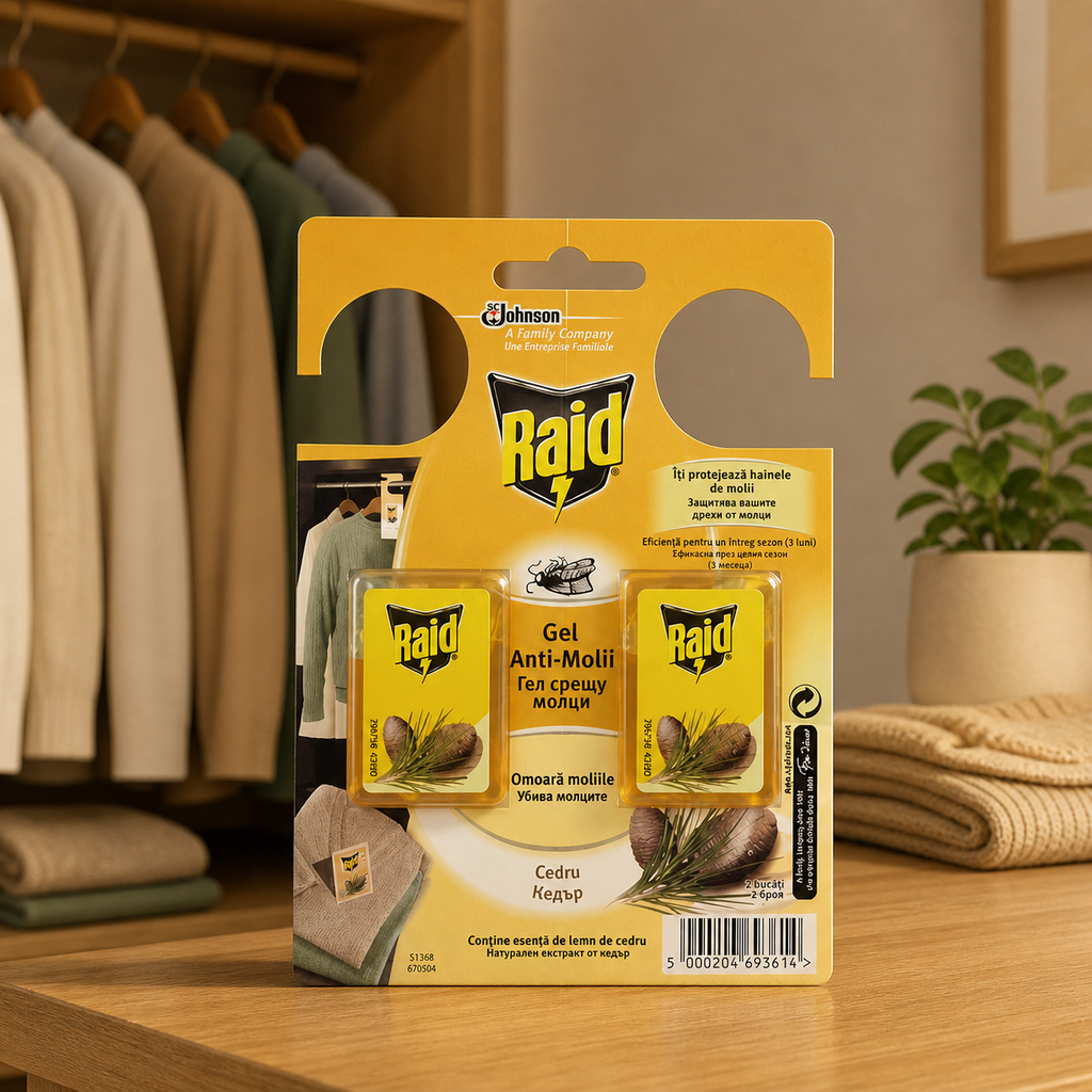 Raid Antimolii Gel 2 Cedru