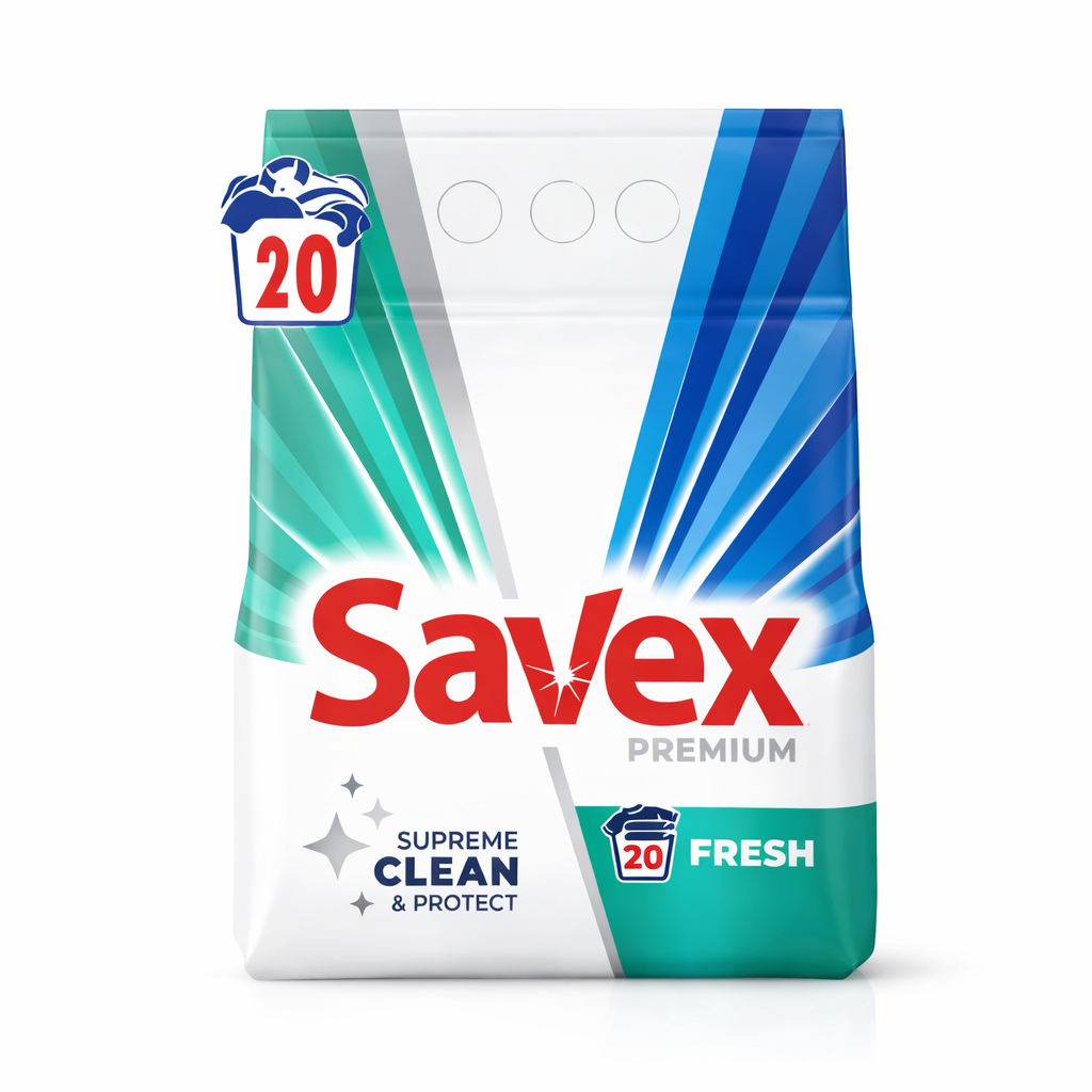 Detergent Rufe Automat Pudra Savex 2Kg Fresh