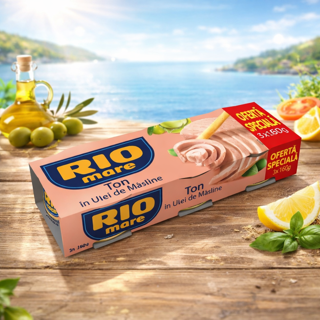 Ton Ulei Masline 3x160g Rio Mare