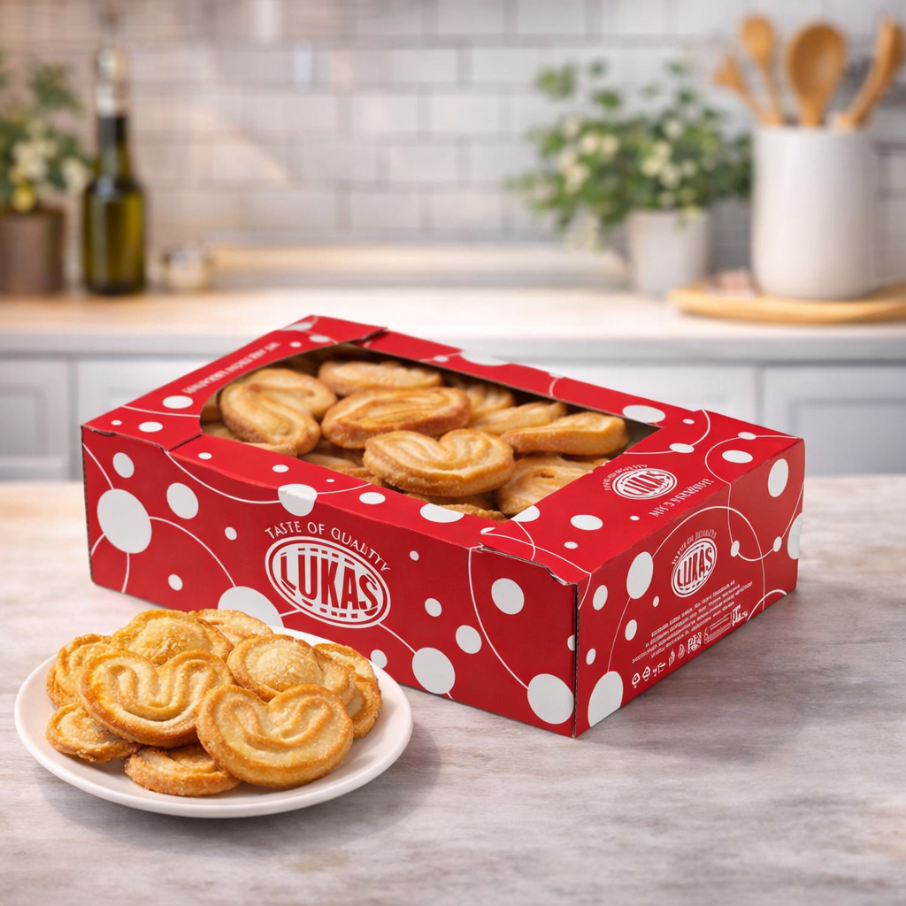 Biscuiti Urechiuse cu Zahar Lukas 610g